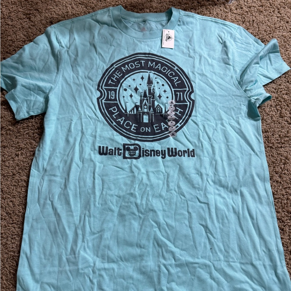 Disney Blue Graphic Short Sleeve Tee